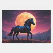 野生の口カラフル髭の野草 ラッピングペーパーシート (正面2)