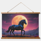 野生の口カラフル髭の野草 吊り下げ型タペストリー (正面2)