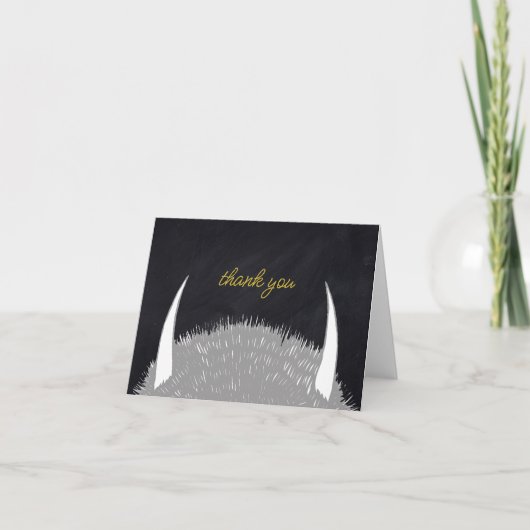 『野生の呼び声』の誕生日ありがとう サンキューカード (正面)