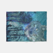 野生の呼出し フリースブランケット (正面(横))