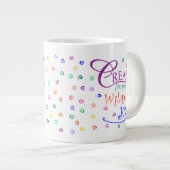 野生の喜び感じを生み出す ジャンボコーヒーマグカップ (正面右)