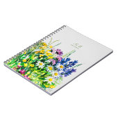 野生の夏の花クリップボード ノートブック (左側)