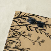 野生の夏の野草の鳩 ビーチタオル (インサイチュ)