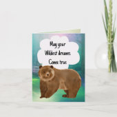 野生の夢は幸運を祈る盆航海は幸運 カード (正面)