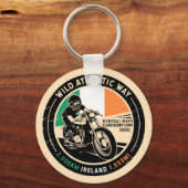 野生の大西洋道 |アイルランド |オートバイ キーホルダー (裏面)