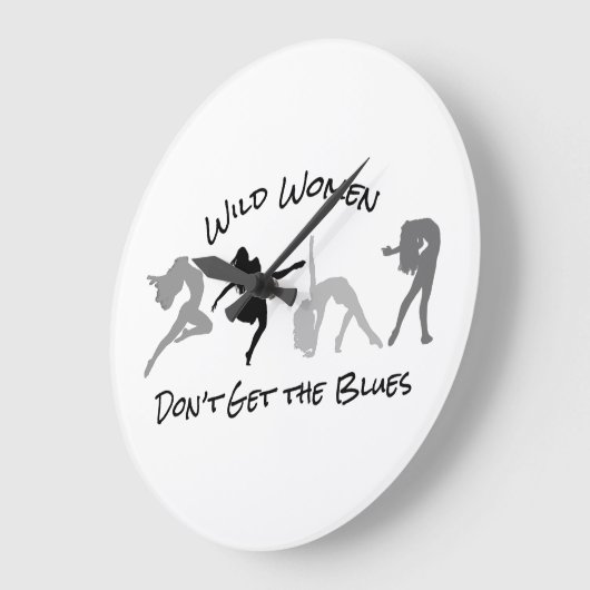 野生の女はブルースの大時計を手に入れない ラージ壁時計 (傾斜)
