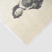 野生の女性のデコパージュ 薄葉紙 (詳細)