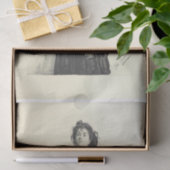 野生の女性のデコパージュ 薄葉紙 (ギフト)