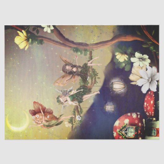 野生の妖精の芸術の切り離し 薄葉紙 (正面)