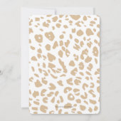 野生の小さなサファリの動物の男の赤ちゃんシャワー 招待状 (裏面)