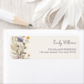 野生の少女の赤ちゃんシャワーの招待 ラベル (インサイチュ)