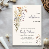 野生の少女の赤ちゃんシャワーの招待 招待状