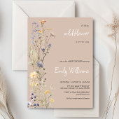 野生の少女の赤ちゃんシャワーの招待 招待状