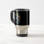 野生の少女サマー・ポッサム・タイダイ・アライグマ トラベルマグ (正面左)