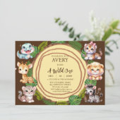 野生の少年の最初の誕生日招待状 招待状 (スタンド正面)