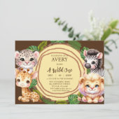 野生の少年の最初の誕生日招待状 招待状 (スタンド正面)