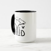 野生の山々への荒野の愛 マグカップ (正面左)