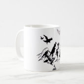 野生の山岳アドベンチャー コーヒーマグ コーヒーマグカップ (正面左)