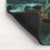 野生の嵐のような海のマウスパッド マウスパッド (コーナー)