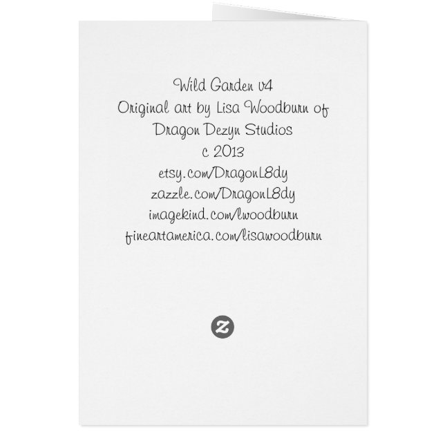 野生の庭v4のコレクション (裏面)