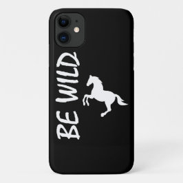 野生の強さを持つ装飾的な馬 iPhone 11 ケース