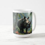 野生の強さ: Rhino Mug コーヒーマグカップ (正面右)