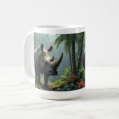 野生の強さ: Rhino Mug コーヒーマグカップ (正面左)