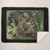 野生の心のユニコーン シェルパブランケット (正面(横))