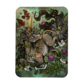 野生の心のユニコーン マグネット (縦)