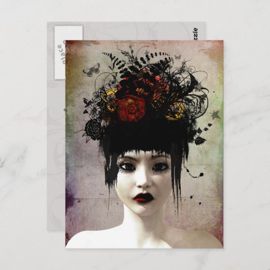 野生の思考の超現実的なゴシック様式芸術の郵便はがき ポストカード (正面/裏面)