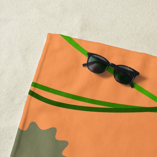 野生の恐竜 ビーチタオル (インサイチュ)