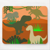 野生の恐竜 マウスパッド (正面)