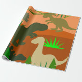 野生の恐竜 ラッピングペーパー (アンロールド)