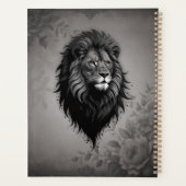 野生の恵み:ライオンの印象的なポートレート プランナー手帳 (裏面)