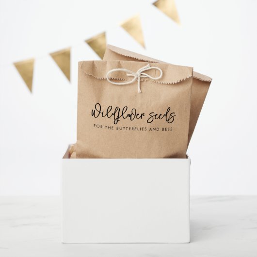 野生の愛の野生の花の種結婚の紙吹雪 フェイバーバッグ (パーティー)