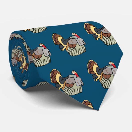 野生の感謝祭トルコ ネクタイ (ロール)