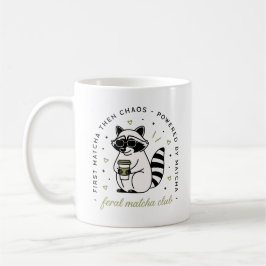 野生の抹茶クラブ おもしろいアライグマ好き サーカスティック コーヒーマグカップ