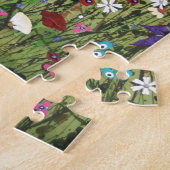 「野生の放棄」ワイルドフラワーアーティスト ジグソーパズル (側面)