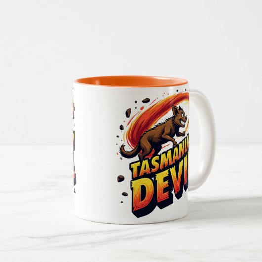 野生の旋風 ツートーンマグカップ (正面右)