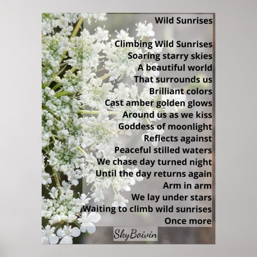 野生の日の出 ポスター (正面)