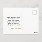 野生の時間かわいいタキシード猫ありがとう  ポストカード (裏面)