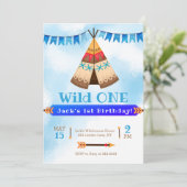 野生の最初の誕生日の少年 招待状 (スタンド正面)