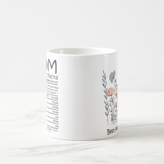 野生の最高の花ママEver Mug コーヒーマグカップ (中央)