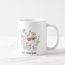 野生の最高の花ママEver Mug コーヒーマグカップ