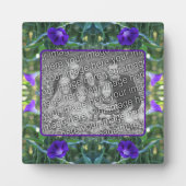 野生の朝顔の花あなたの写真を追加 フォトプラーク (正面)