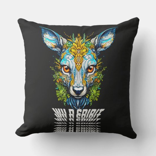 野生の本能を探求する クッション (正面)