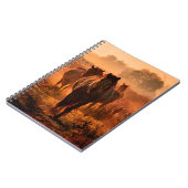 野生の来コニランニングクの馬 ノートブック (左側)