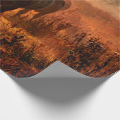 野生の来コニランニングクの馬 ラッピングペーパー (角)