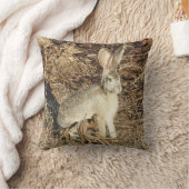 野生の枕、ジャックラビット クッション (ブランケット)