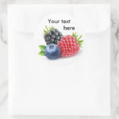 野生の果実が3つ ラウンドシール (バッグ)